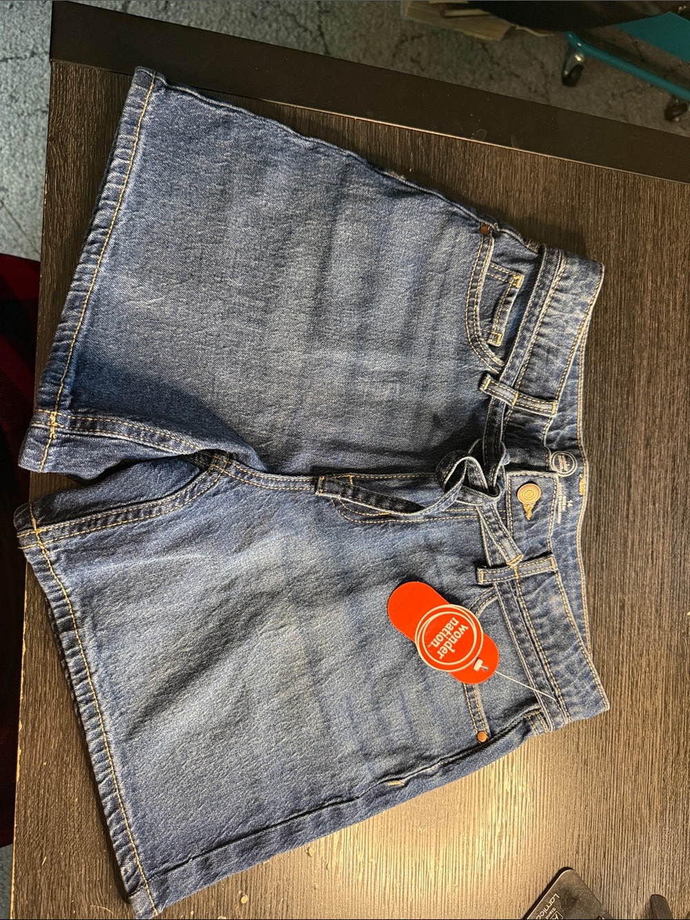 wonder nation Classic Denim Jean Shorts in Blue